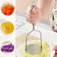 thumbnail image 5 of Wuztai Potato Masher Thick Stainless Steel Crusher, Manual Press Masher for Kitchen Gadgets Cooking Tool, Durable Food Masher, 5 of 6