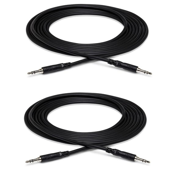 Hosa Technology Hosa CMM-110 3.5 mm TRS to 3.5 mm TRS Stereo Interconnect Cable, 10 Feet , Black