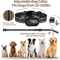 thumbnail image 4 of Collar de adiestramiento para perros - Collar de adiestramiento para perros de 4900 pies con control remoto, collar eléctrico impermeable IP67 con 4 modos de adiestramiento, 4 of 14