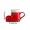 thumbnail image 3 of RuiJiao Clearance Festive Ceramic Mug In Boot Shape Unique And Stylish Comfortable And Practical For Christmas Coffee Tea And Hot Drinks, 3 of 5