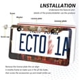 thumbnail image 4 of Christmas Fireplace License Plate Frame, Aluminum Car Tag Frames, 2 Pack Universal Car License Plate Covers with 2 Holes and Screws Decorative, 4 of 7
