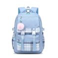 thumbnail image 1 of Guardurnaity Mochila escolar de tela, estilo mochila Demon. Capacidad, impermeable. Ideal para la escuela, viajes y camping. Mochilas Azul, 1 of 6