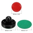 thumbnail image 2 of 4Pcs Air Hockey Pushers 96mm with Pads, 8Pcs Air Hockey Pucks Handles Paddles Replacement Accessory, 2 of 6