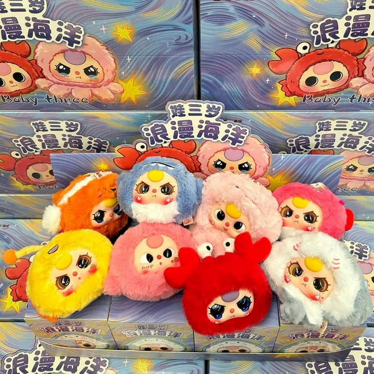 Baby Three Blind Box Plush Romantic Ocean Sea Animals Series Plush