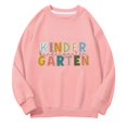 thumbnail image 5 of RMGVDSD Back To School Sweatshirt for Girls Letter Print Long Sleeve Pullover Crewneck Sweatshirts First Day Of School Soft Casual Tops Trendy Sweatshirt 3-4 Years, 5 of 7