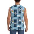 thumbnail image 4 of Balery Airplanes and Aviation Signs Camisetas sin mangas para hombre, absorbe la humedad y protege contra el mal olor.-X-Large, 4 of 7