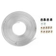 thumbnail image 3 of 25ft Brake Line Tubing Copper Nickel-Plated 3/16in OD With Fittings For Hydraulic Braking Fuel System, 3 of 8