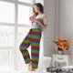 thumbnail image 5 of Fotbe Rainbow Chequerboard Pantalones de Pijama para Mujer, Pantalones de Dormir, Pantalones Pj con Cordón y Bolsillos-3X-Large, 5 of 6