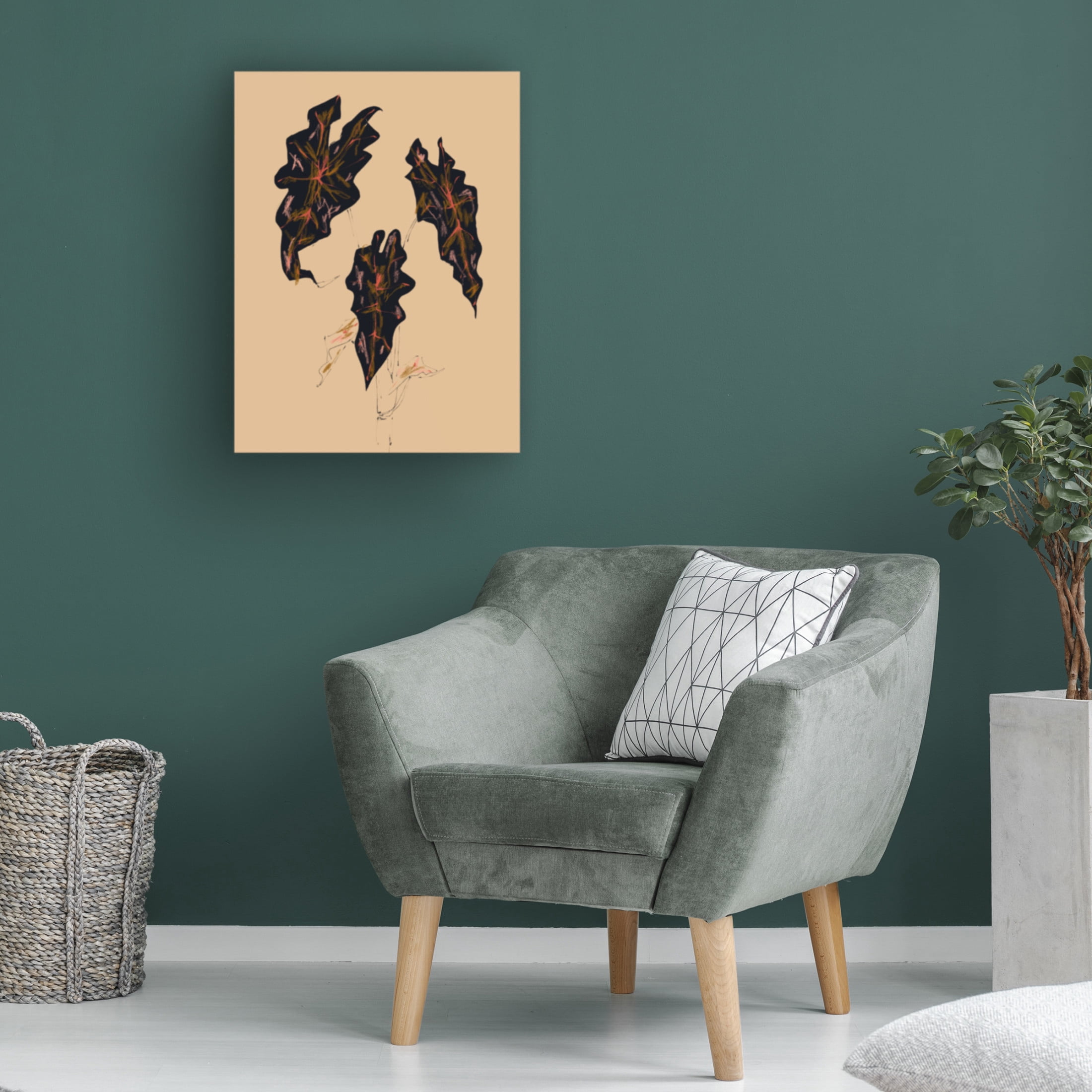Trademark Fine Art Francesco Gulina Alocasia Polly Beige Canvas Wall Art