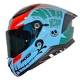 thumbnail image 1 of Casco para motociclista talla L integral Panther catrina D6 azul brillo Axxis azul, 1 of 3