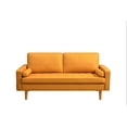 thumbnail image 3 of Uspridefurniture Partone 69.7'' Vegan Faux Leather Square Arm Sofa -Apricot, 3 of 5