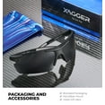 thumbnail image 3 of Xagger Polarized Lightweight UV400 Wrap Around Sport Sunglasses for Men Women Baseball Softball Running Glasses, 3 of 6