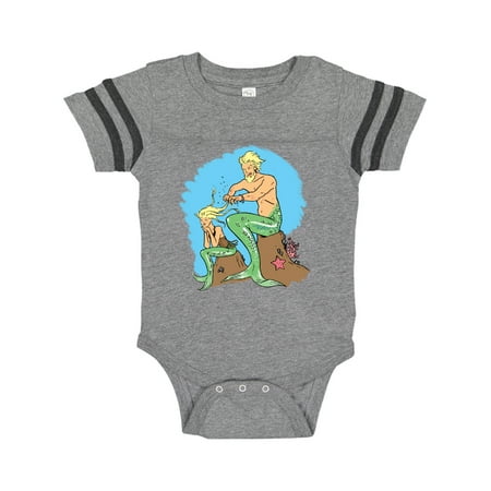 

Inktastic Mer Dad and Daughter Braiding Beautiful Blond Hair Gift Baby Boy or Baby Girl Bodysuit