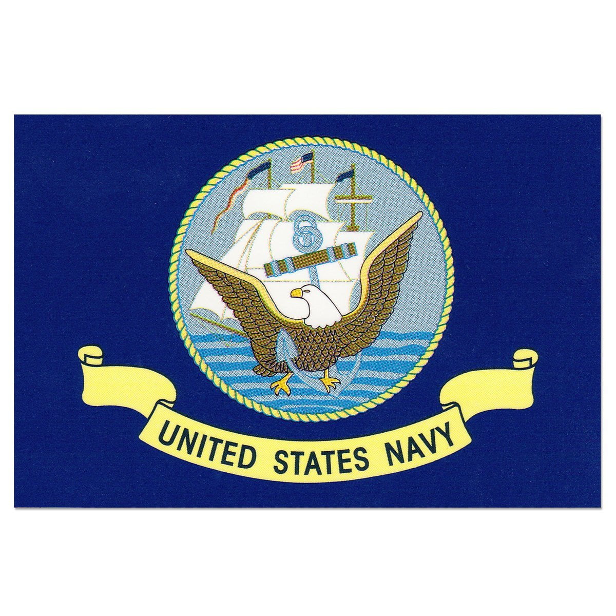 U.s. Navy Flag Decal - 3.25