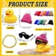 thumbnail image 2 of Juego de 12 mini patos con mini sombreros, collar y gafas de sol, juguete de pato de baño para Baby Shower, cumpleaños, fiesta de natación, regalo, decoraciones, 2 of 5