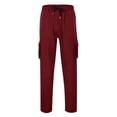 thumbnail image 3 of WEAIXIMIUNG Work Overalls Men Fr Men's Oversized Retro Pocket Drawstring Straight Tube Workwear Pants Casual Pants Jogging, 3 of 7