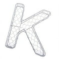 thumbnail image 1 of Romantic Iron Alphabet R Frame Wire Wreath Succulent Pot Wedding Decor, 1 of 6