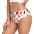 thumbnail image 2 of Balery Gingerbread Holiday Sweets Ropa Interior de Algodón para Mujer con Dibujo – Braguitas Cómodas y Elásticas, Estilo Clásico-X-Large, 2 of 6