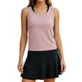 thumbnail image 3 of TGPMGRZ Open Back Workout Tops for Women Athletic Backless Tank Tops Sleeveless Running T Shirts Yoga Going Out Gym Clothes Pink Size M, 3 of 8