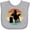 AC-Heather Grey, variant on Inktastic Rodeo Barrel Racing Cowgirl Girls Baby Bib