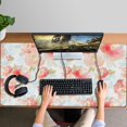 thumbnail image 4 of Long Mouse Pads for Desk,Pioneer Flower Floral Print Pattern Desk Mats on Top Of Desks, Desk Mouse Pad Extra Large with 3mm Non-Slip Base and Stitched Edge for Gaming,Office,Work,Home 47.3"x23.6", 4 of 6