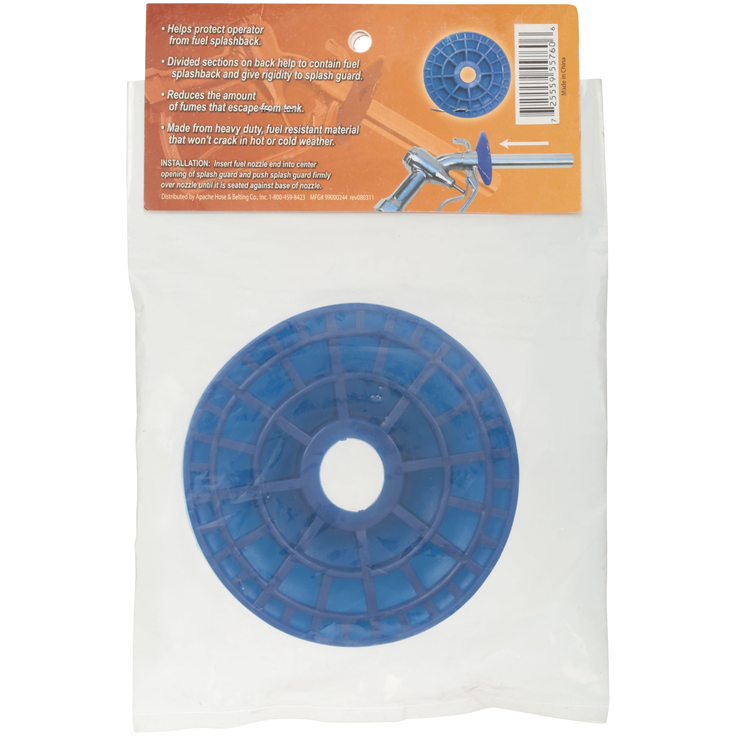 Apache 99000244 1 Blue Fuel Nozzle Splash Guard