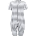 thumbnail image 2 of Special Needs Clothing for Older Children (7-8 Yrs Old) - Zip Back Jumpsuit for Boys & Girls by KayCey Grey/White, 2 of 8