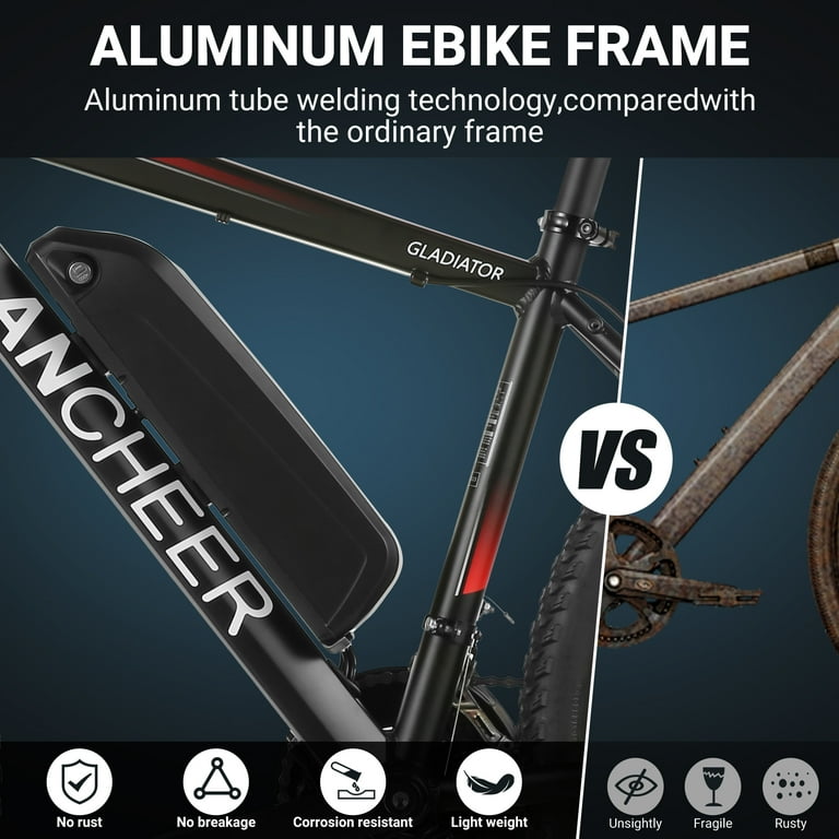 ANCHEER Gladiator 500W Electric Bike Electric Mountain Bike aventon ebike ANCHEER Gladiator 500W Electric Bike Electric Mountain Bike aventon ebike