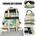 thumbnail image 3 of FORMRS Mini Backpack Purse for Women Travel Daypack Casual Shoulder Bag, Floral Wave, 3 of 7