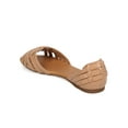 thumbnail image 3 of New Women Breckelles Brigit-07 Leatherette Peep Toe D'orsay Woven Fisherman Flat, 3 of 6