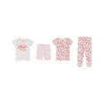thumbnail image 2 of Cutie Pie Dreamers Baby Girl & Toddler Girl 4 PC Tight Fit Cotton Sleepwear Pajamas, Sizes 12 Months-4T 12M-4T, 2 of 2