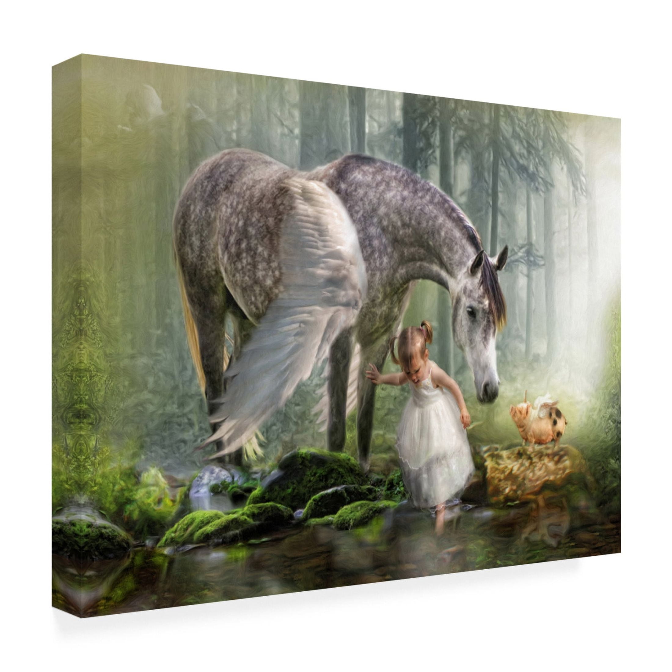 Canvas Wall Art - Trudi Simmonds 'Special Friends' Wall Art for Living Room, Bedroom, or Office Décor by Trademark Fine Art - 24 x 18 Inches