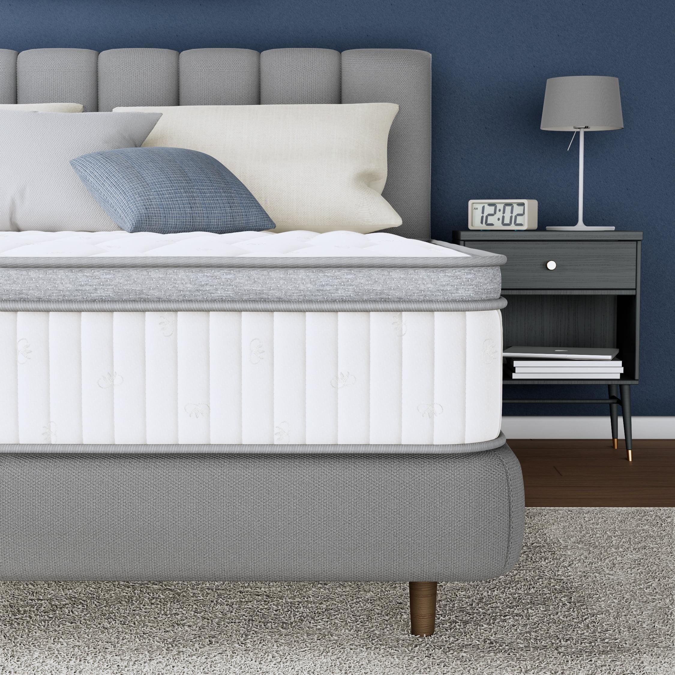 CELTOSS CT-HY2 12 in. Hybrid Mattress, Full, Medium, Tight Top, with Mattress-in-a-Box