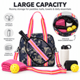 thumbnail image 2 of Waterproof Pickleball Paddle Bag for Men and Women, Large Capacity Tennis Bag with Adjustable Shoulder Strap and Zippered Paddle Compartment,M2, 2 of 7