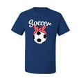 thumbnail image 2 of Wild Bobby, Cute Soccer Mom Ribbon Soccer Ball Gift Sports, Mother's Day, Men Graphic T-Shirt, Royal, 4XL, 2 of 3