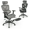 thumbnail image 1 of Costway Mesh Office Chair Executive Chair with 90°-120° Tilting Backrest Lumbar Support, 1 of 10