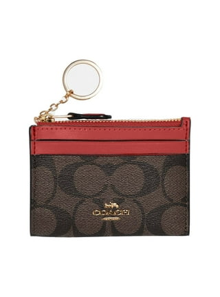Coach C7361 Mini Wallet On A Chain In Signature Leather IN 1941 Red