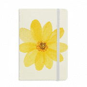 Daisy Yellow Watercolor Notebook Official Fabric Hard Cover Classic Journal Diary