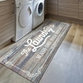 thumbnail image 2 of Findosom 20"x60" Farmhouse Laundry Room Runner Rug,Non Slip Heavy Duty Rubber Backing Washable Runner Rugs for Kitchen Floor Laundry Room Bathroom Hallway Entryway Area Rugs,Blue, 2 of 5