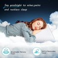 thumbnail image 2 of Almohadas viscoelásticas CushyOasis para dormir de lado, espalda y boca abajo, 2 of 7