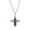 Brown, variant on Triquetra Cross Glass Pendant Necklace 28L