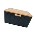 thumbnail image 3 of de Metal con tapa, para encimera de cocina, contenedor de almacenamiento de pan para productos horneados, encimera de cocina Negro, 3 of 9