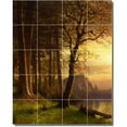 thumbnail image 1 of Ceramic Tile Mural-Albert Bierstadt Landscapes Painting 86. 32" w x 40" h using (20) 8 x 8 ceramic tiles, 1 of 3