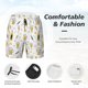 thumbnail image 3 of Balery Beer Bañador para hombre, shorts de playa de secado rápido con entrepierna y forro de compresión-Small, 3 of 6