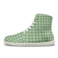 thumbnail image 6 of Psesaysky High-top Barefoot Shoes With Plaid Stripes Lace-Up Casual Comfortable Shoes for Women and Girls Women's Everyday Walking Shoes, 6 of 7