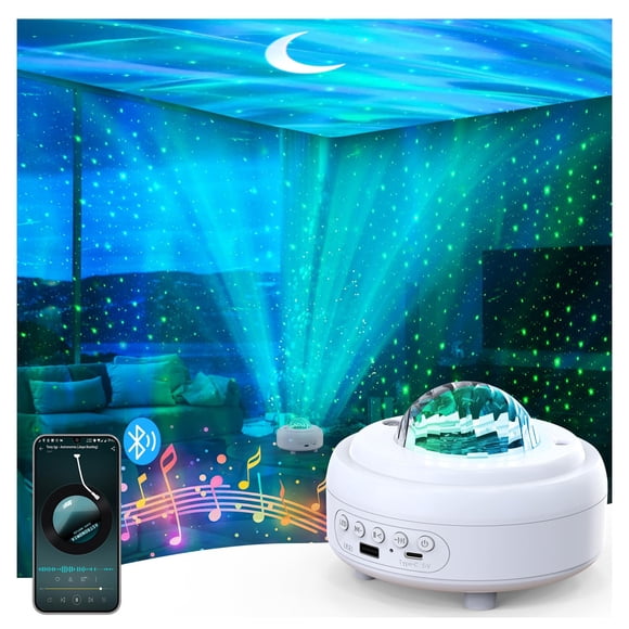 Proyector Galaxy HUMIIEYE con altavoz Bluetooth de 16 colores
