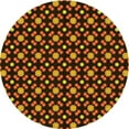 thumbnail image 1 of Ahgly Tapis Rond Lavable en Machine Intérieur Transitionnel Rouge Nuit, 3 Pieds Rond, 1 of 7