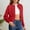 Red, variant on FDGIU Cardigan Sweaters for Women Trendy Cardigans Women's Solid Color Round Neck Knitted Sweater Button Up Cardigan Top