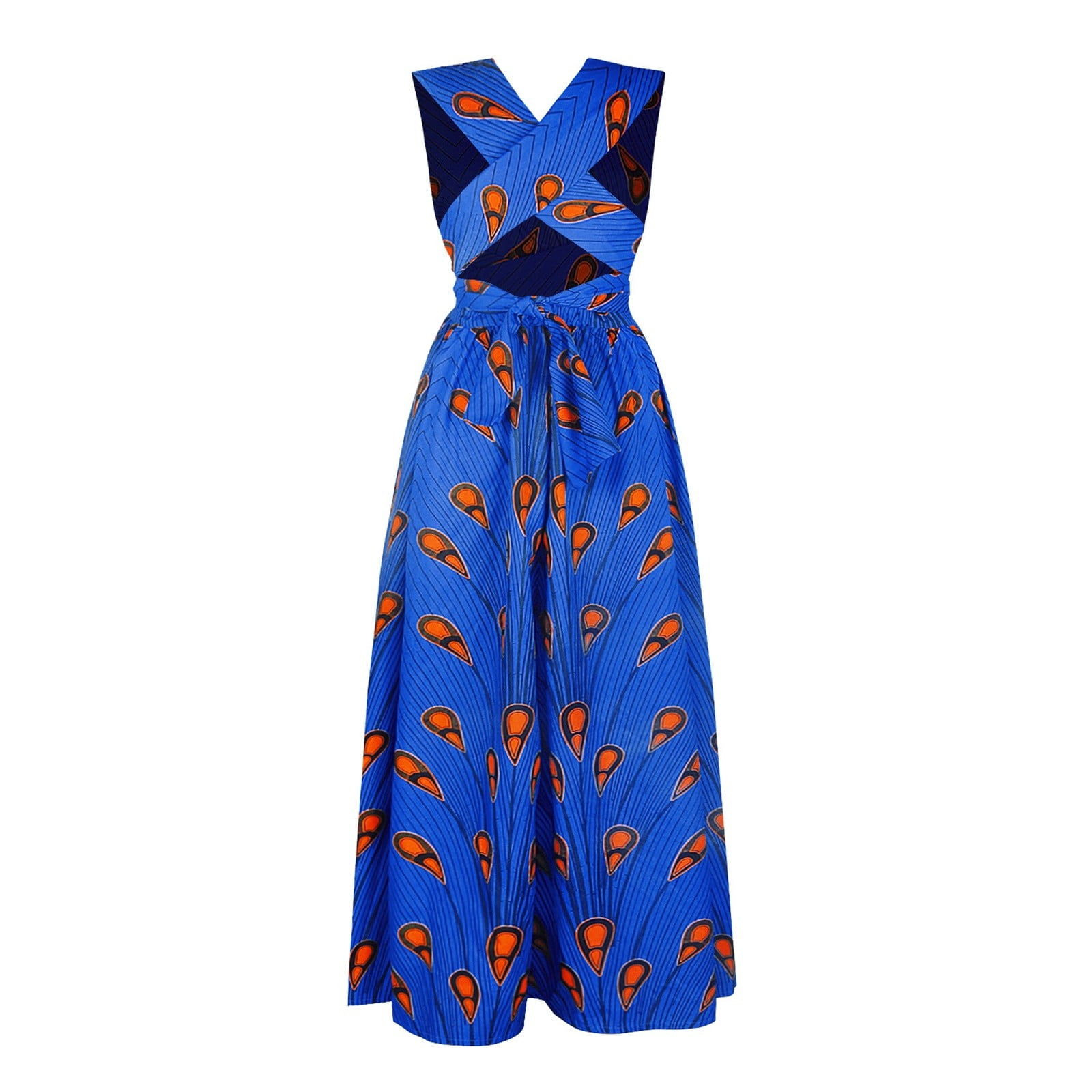 tank top a line dress Pleated A-Line Maxi Tank Dress in Navy S / Navy main image 1