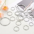 thumbnail image 3 of Uxcell 60 Pcs Metal O Rings for Crafts 1.3 inch Round Ring Buckles Small Welded Multi-Purpose Metal Rings Silver Tone, 3 of 5
